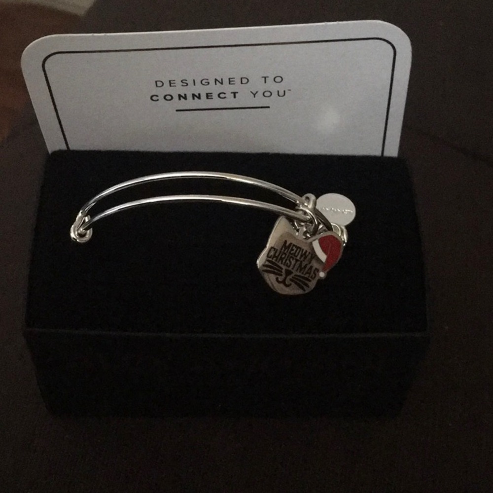 New with tags Alex and Ani bracelet merry Christmas Kitty